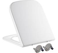 Mass Dynamic Square Toilet Seat- With Soft Close & Quick Release For Easy Cleaning, Universal Toilet Seat For Square Shaped Toilet
