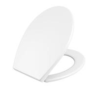Mass Dynamic White Toilet Seat Soft Close Toilet Seats with Quick Release for Easy Cleaning, Top Fix Easy Installation, Standard Oval Shape Toilet Seat
