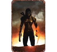 mass effect andromeda Anime Metal Tin Sign Poster Decor for Living Room Cafe Decorative Sign for Wall 12x8Inches