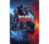 Mass Effect Legendary Edition Poster 8 x 12 Inch Funny Metal Tin Sign Game Room Man Cave Wall Decor