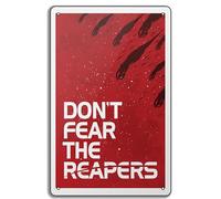 Mass Effect Poster, Video Game Art Print, Don't Fear the Reapers Wall Art Gift, Metal Tin Sign 8x12 Inch
