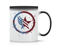 Mass Effect Renegade:Paragon Combo Splatter Coffee Tea Cup Classic Magical Ceramic White Black Pink 330 ml