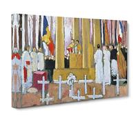 Mass In Front Of The Tomb By Maurice Denis Canvas Print | Gallery Wrapped 30mm Frame Wall Art | 20x14 inches | Ready to Hang | Classic Picture | Living Room Bedroom Lounge Office