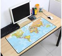 Mass Pattern Mousepads Gaming Mousepad World Map 700X400X2Mm Diy Xl Large Mouse Pad Gamer With Edge Locking Office Desk Mats