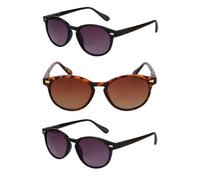 Mass Vision 'The Brilliance' 3 Pair of Full Reader Lens Unisex Sunglasses (no bifocal) - Spring Hinges & UV400 Protection