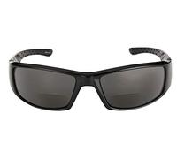 Mass Vision The Contender Polarized Full Frame Sport Wrap Bifocal Sunglasses for Men and Women (Black, 2.0)