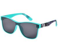 Mass Vision 'The Prime Time' Trendy Sport Sunglasses with One Piece Lens (Electric Palm - Polarized)