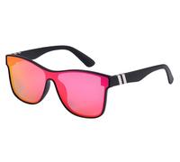 Mass Vision 'The Prime Time' Trendy Sport Sunglasses with One Piece Lens (Midnight Bloom - Polarized)