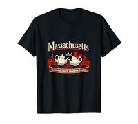 Massachusetts: Colonial Roots Modern Boots Boston Skyline T-Shirt