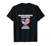 Massachusetts Daughter American Revolution DAR US Pride T-Shirt