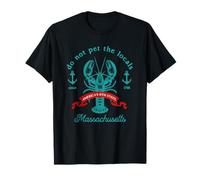 Massachusetts Do Not Pet The Locals Funny Lobster Souvenir T-Shirt