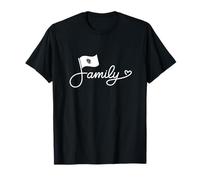 Massachusetts Family - Bay Stater Flag Heritage Word Art T-Shirt