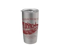 Massachusetts Harbor Hands & Sea-Worn Steps Since 1788 Stainless Steel Insulated Tumbler