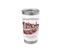 Massachusetts Harbor Hands & Sea-Worn Steps Since 1788 Stainless Steel Insulated Tumbler