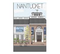 Massachusetts Nantucket Whale Museum Metal Sign Vintage Decor Art Sign Home Kitchen Bar Cafe Club Cave Wall Decor Retro Travel Tin Sign 30x40CM