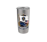 Massachusetts Stands Under One Flag Stainless Steel Insulated Tumbler