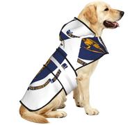 Massachusetts State Flag Print Dog Raincoats with Reflective Hooded,Portable Pet Poncho Jacket,for Small,Medium,Large M Puppies