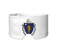 Massachusetts State Flag Print Eye Shade Cover for Nap Travel Yoga,Eye Cover Blindfold Travel Office Nap Airplane