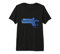 Massachusetts USA Overview Map Premium T-Shirt