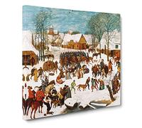 Massacre Of The Innocents by Pieter bruegel the elder Canvas Print | Gallery Wrapped 30mm Frame Wall Art | 14x14 inches | Ready to Hang | Classic Picture | Living Room Bedroom Lounge Office