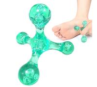 Massage Ball Roller - 8.2 x 8.5cm Muscle Roller | Massage Ball, Handheld Portable Multi-Functional Massaging Tool, Four Cornered Balls for Muscle Back Neck Joint Foot Shoul Use