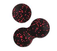 Massage Ball Set, Peanut Massage Ball & Single Ball, Mini Kit for Mini Foam Roller Bands, Deep Massage for Relaxation (Red)