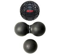 Massage Balls by 4KOR Fitness for Deep Tissue Muscle Recovery, Perfect for Myofascial Release and Trigger Point Therapy (4KOR Fireball)