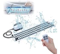 Massage Bath Mat with Inflatable Pillow & Remote, Non-Slip Design with 9 Adjustable Gears for Muscle Relief, Ideal for Spa Relaxation