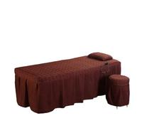Massage Bed Cover Sheet Beauty Salon Bed Sheet Brief Skirt Bedspread with Hole Body Massage Cover(Color 1,190cm x 70cm)