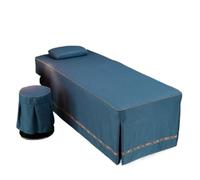 Massage Bed Cover Sheet Beauty Salon Massage Table Bed Sheet Bedskirt SPA Full Cover Funda Camilla(Color 12,Round Head 70x190cm)