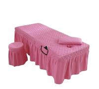 Massage Bed Cover Sheet Thick Bed Skirt Beauty Salon Massage Table Cover Sheet SPA Therapy Bedspread with Hole(Color 8,120x190cm)