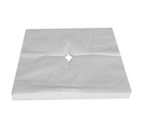 Massage Bed Cover with Face Hole, 200PCS 16x16" Disposable Massage Table Cover with X-Shaped Hole, Soft Non-Woven Beauty Bed for SPA Salon Tattoo..