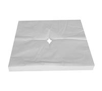 Massage Bed Cover with Face Hole, 200PCS 16x16" Disposable Massage Table Cover with X-Shaped Hole, Soft Non-woven Beauty Bed for SPA Salon Tattoo with Face