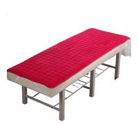 Massage Bed Mattress Beauty Mattress with Holes/Without Holes Massage and Tuina Physiotherapy Non-Slip Thin Salon(Red Thin No Hole,190cm70cm)