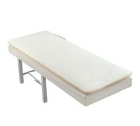 Massage Bed Mattress Mattress for Massage Table Bed with Hole, Beauty Salon Pad, Non-Slip Cushion, Lamb Velvet Thickening for Beauty Salon(Beige Thick NO Hole,Square 180cm60cm)