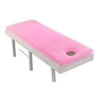 Massage Bed Mattress Mattress for Massage Table Bed with Hole, Beauty Salon Pad, Non-Slip Cushion, Lamb Velvet Thickening for Beauty Salon(Pink Thick W Hole,Square 180cm60cm)