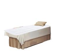 Massage Bed Mattress Topper Massage Table Pad with Elastic Bands for SPA Beauty with Hole Polyester Soft and Comfortable Thickened Mattress 70cmx185cm(White)