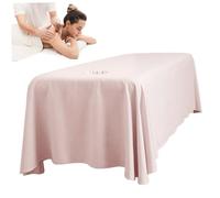 Massage Bed Sheet, 114x71" Breathable Massage Table Skirt with Face Hole, Washable Reusable Beauty Bed Cover for Salon Spa, Style 1