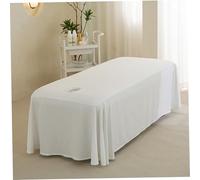 Massage Bed Sheet, 114x71" Breathable Massage Table Skirt with Face Hole, Washable Reusable Beauty Bed Cover, Spa Cover for Salon, Utilisation IntéRieure