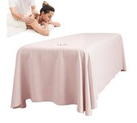 Massage Bed Sheet, 114x71" Breathable Massage Table Skirt with Face Hole, Washable Reusable Beauty Bed Cover for Salon Spa, Style 1 Cover