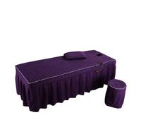 Massage Bed Sheet Beauty Salon Bed Sheet Brief Skirt Bedspread with Hole Body Massage Cover(Color 11,185cm x 70cm)