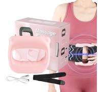 Massage Belt | Vibrating Exercise Belt | Cordless Weight Loss Machine | 8 Massage Modes Ring | Adjustable | Rechargeable | 13.9x13x4.2cm | for Muscle Relaxation