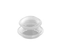 Massage Body Cups, Relaxation Anti Cellulite Chinese Vacuum Silicone Cupping Cups, Manual Cuppings Massager for Back, Shoulders(M,Transparent)