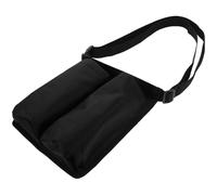 Massage Bottle Pouch for Practitioners Double Bottle Storage Waist Bag | Adjustable Buckle Belt, Black Finish, Oxford Cloth and PP Build, Holds Two Bottles for Spa Sessions