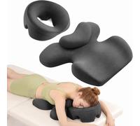 Massage Breast Support Pillow - Memory Foam Prone Cushion with Face Down Support Pillow, Breathable Removable Washable Cover, Ergonomic Chest Pad for Massage Table, SPA & Home Beauty Salon Bedroom