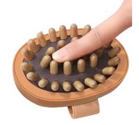 Massage Brush for Belly Portable Wood Relaxation Non-Slip Massager | Scalp Abdominal Massager for Home Travel Neck Arms Thighs Shoulders Scalp