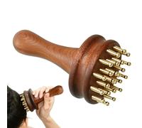 Massage Brush - Long Handle Wooden Soothing,Scalp Brush Meridian Massage Tools - for Relief Relaxation Men Women Elderly Head Shoulder Belly Leg Muscle Home Spa Travel