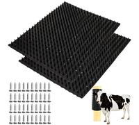 Massage Brush Set for Horses, 2 Pieces Anti-Itching Tool for Animals such as Cows and Horses, Scratching Board, Animal Scratch Pads, Spiked Pads