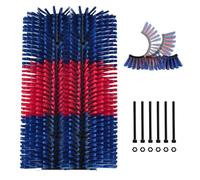 Massage Brushes for Horses, 3 Folding Scratching Board Brush, Anti-Itching Pad, Horses Back Scratcher, Massage Brush Set, Massage and Care Horse Brushes (Width 30 x Length 45 cm)
