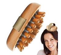 Massage Brushes | Shower Brush with Air Cushion Wooden Spa Brush for Scalp Massage, Improves Lymph Circulation, Body Shape and Cellulite Removal